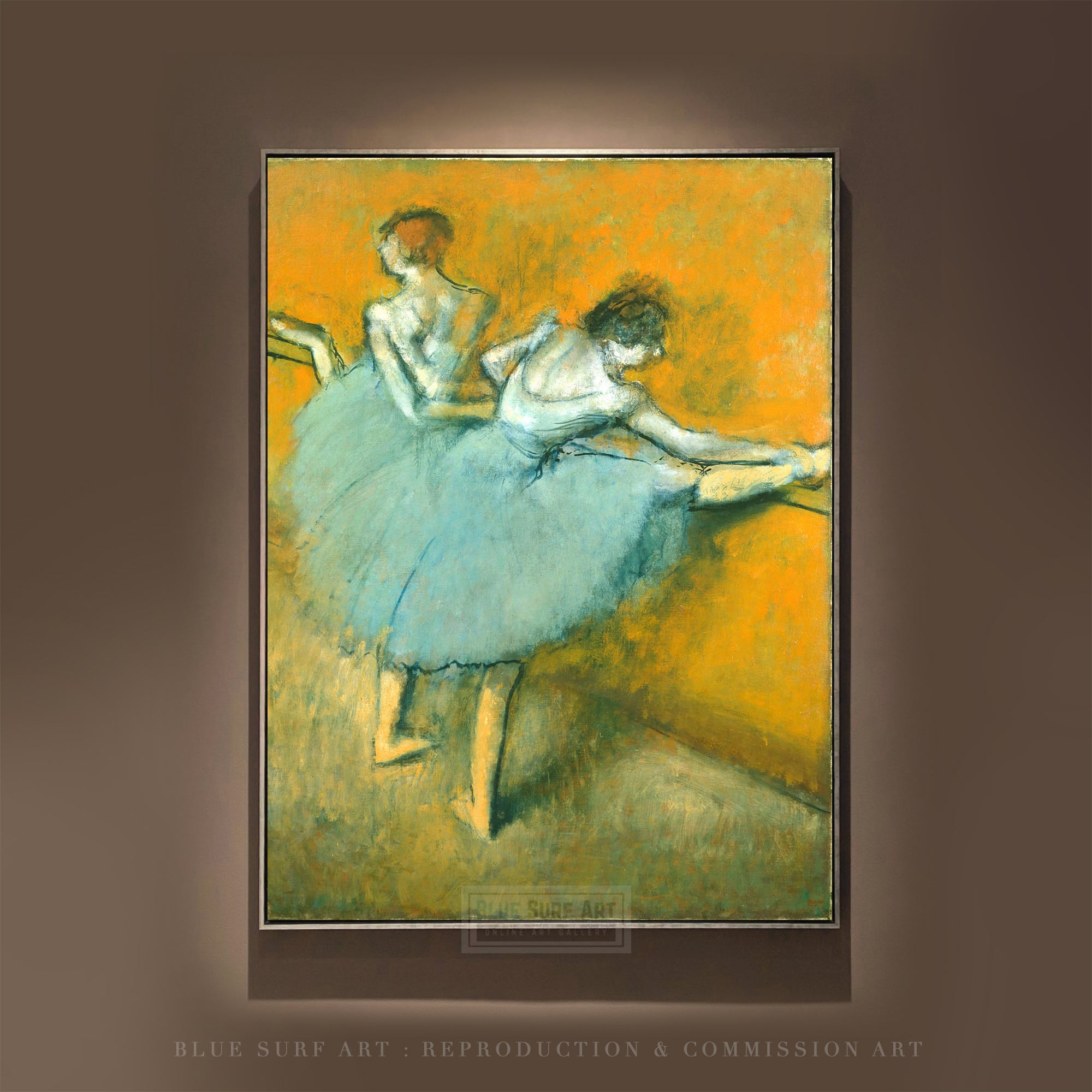 Dancers at the Bar, 1888 Painting by Edgar Degas Reproduction by Blue Surf Art .com