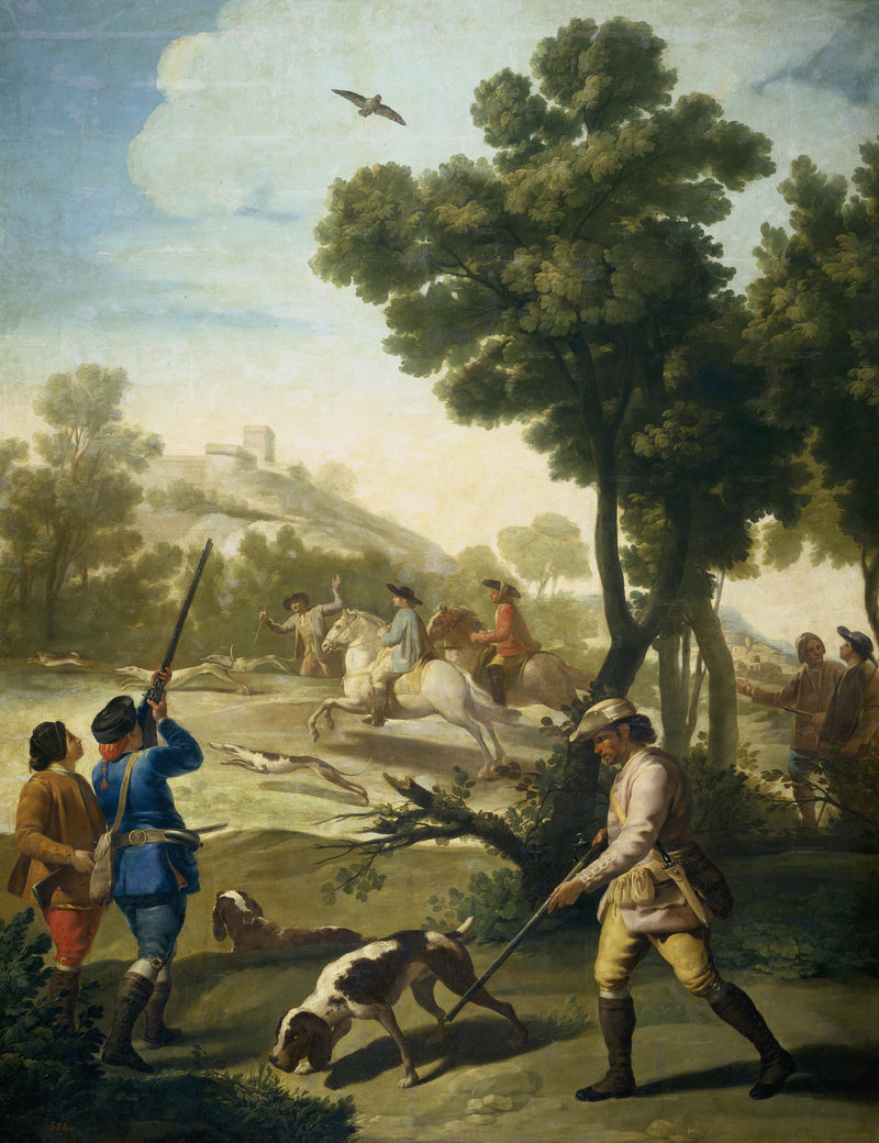 The Quail Shoot by Francisco Goya, Reproduction for Sale