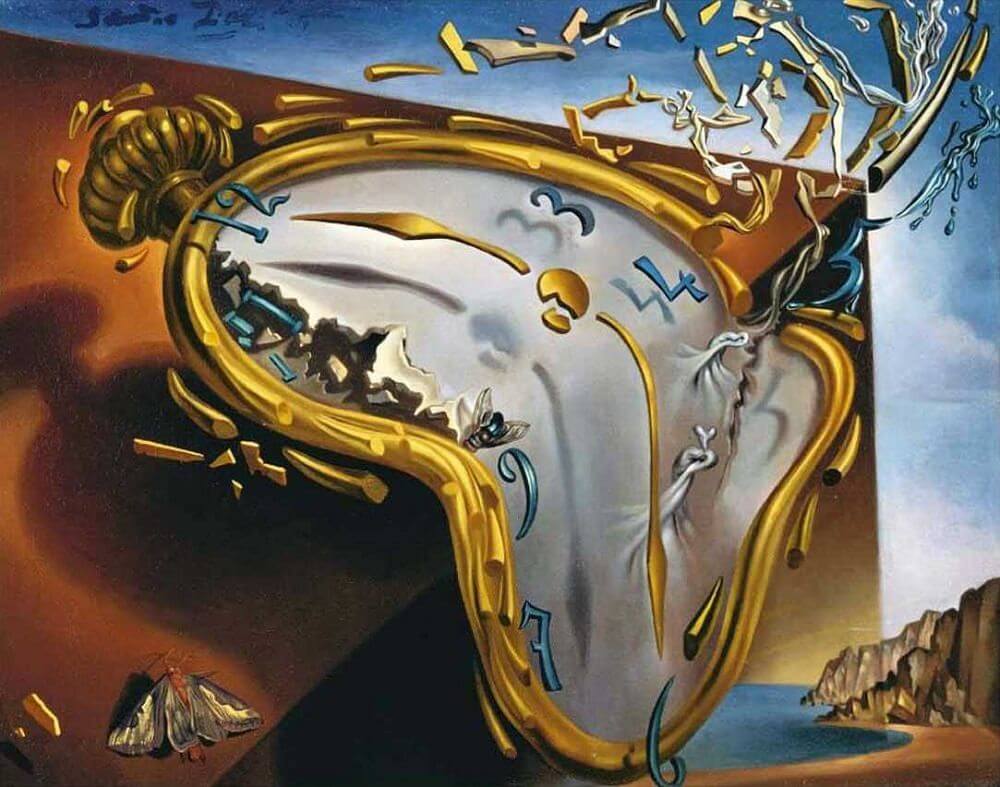 Melting Watch, 1954 by Salvador Dalí Reproduction for Sale - Blue Surf Art
