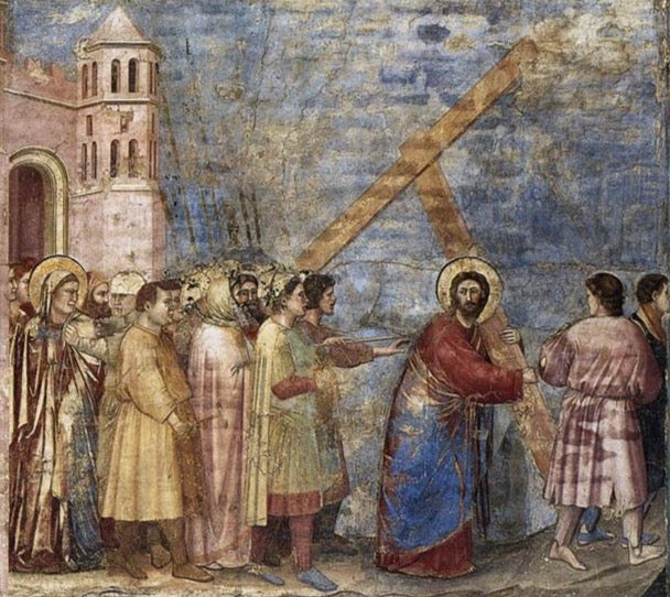 The Road to Calvary by Giotto di Bondone Reproduction for Sale by Blue Surf Art