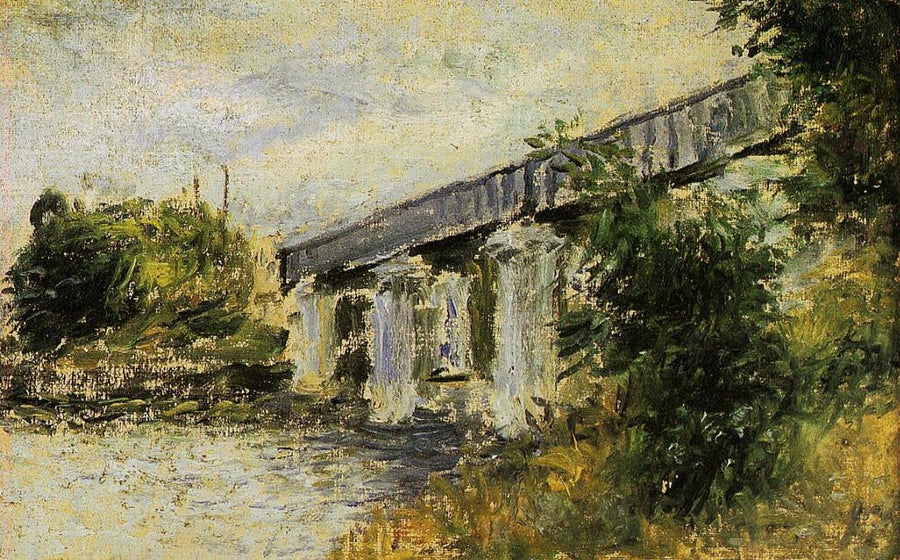 Railway Bridge at Argenteuil by Claude Monet
