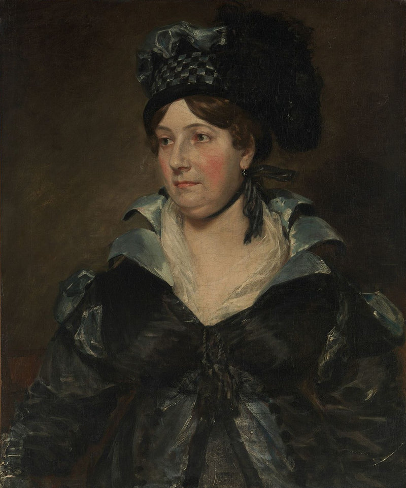 Mrs. James Pulham Sr. (Frances Amys, ca. 1766–1856) by John Constable Reproduction Painting for Sale - Blue Surf Art