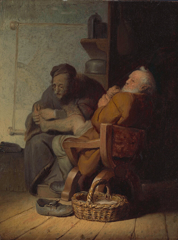 The Foot Operation Painting by Rembrandt Reproduction for Sale by Blue Surf Art