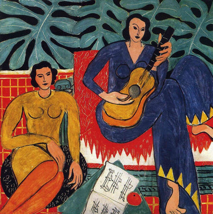 The Music (La Musique), 1939 Painting by Henri Matisse Oil on Canvas Reproduction by Blue Surf Art