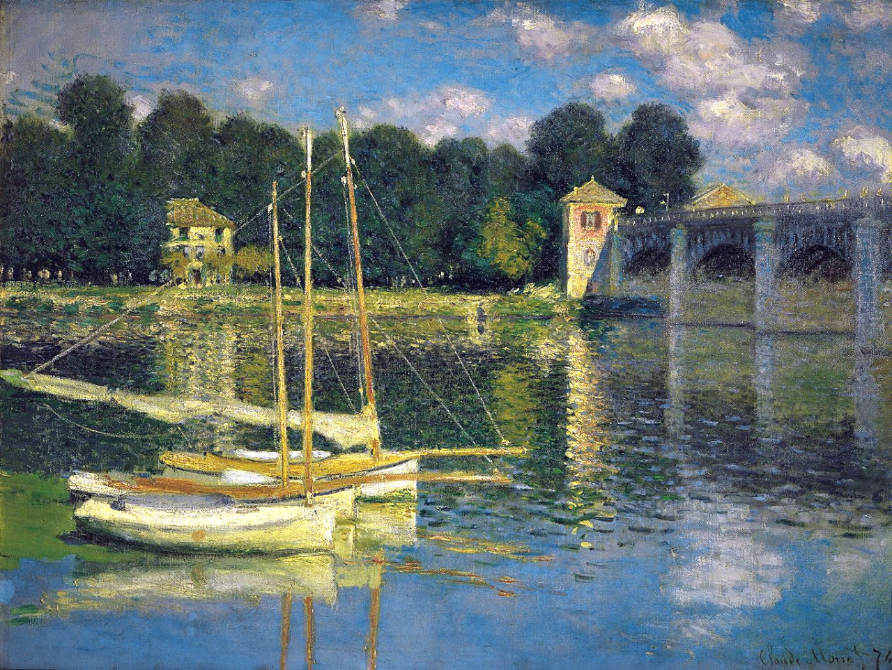 The Bridge at Argenteuil by Claude Monet