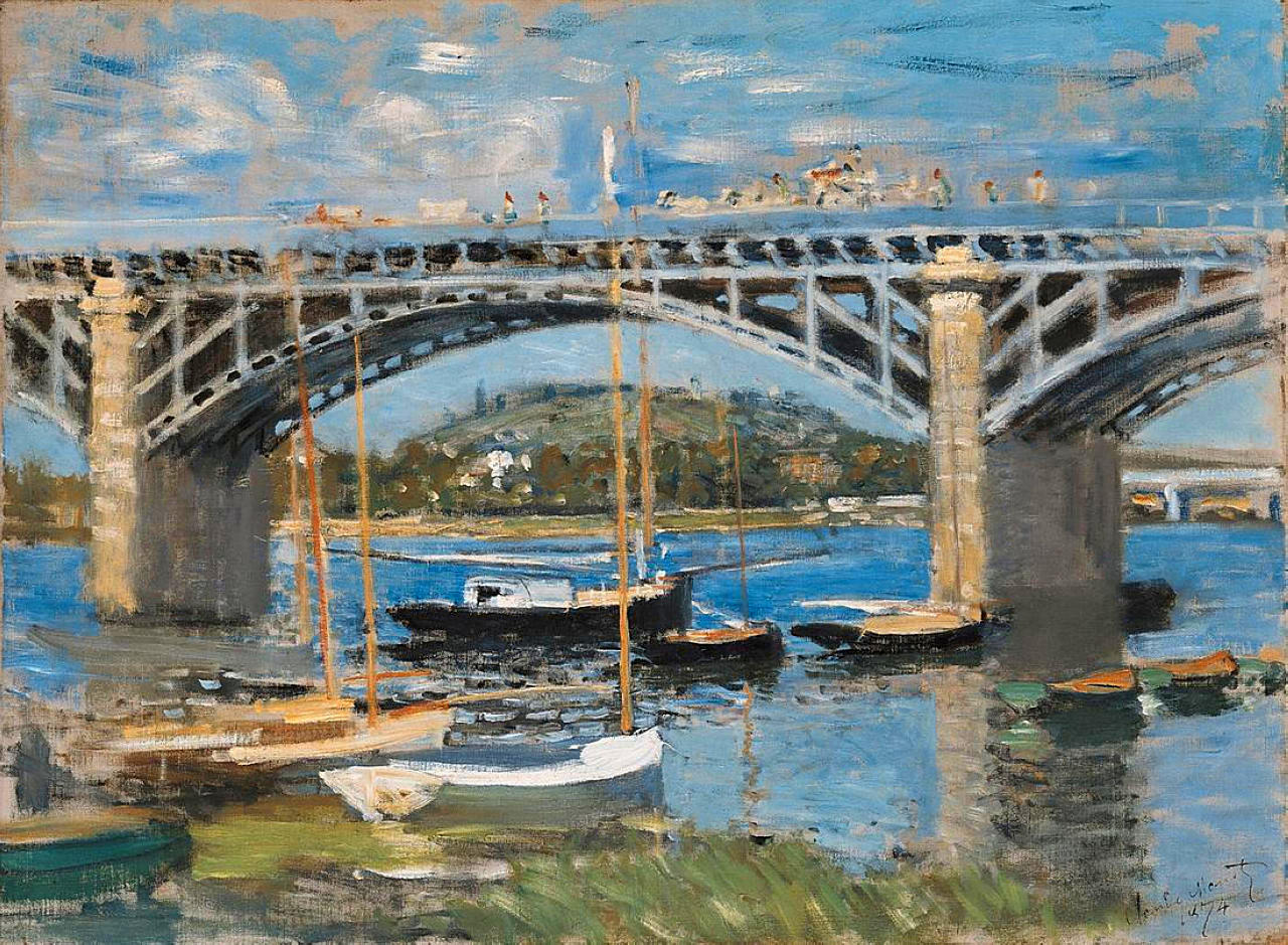 The Bridge over the Seine by Claude Monet