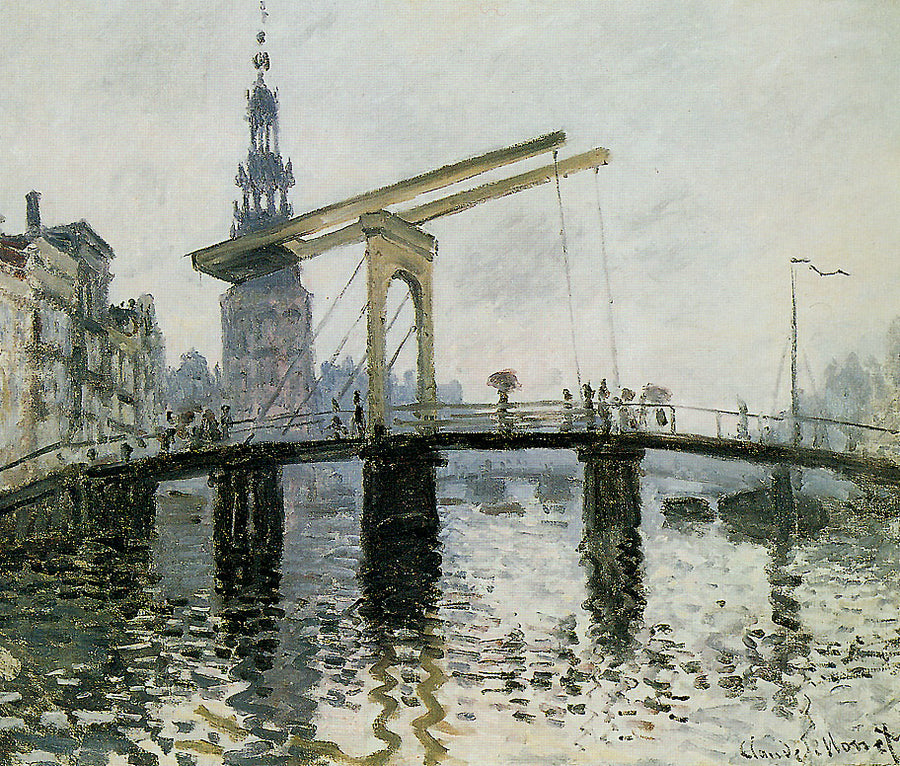 The Bridge, Amsterdam by Claude Monet