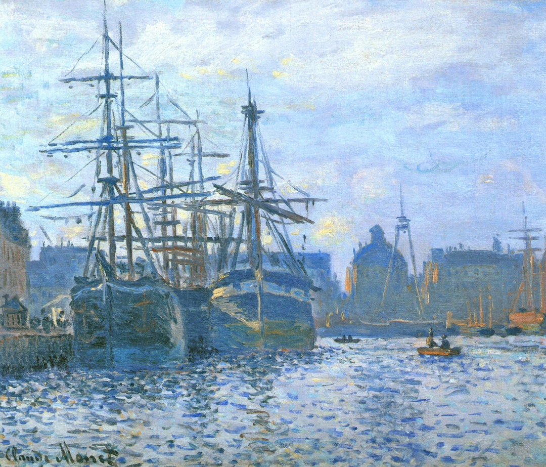 The Havre, the trade bassin by Claude Monet