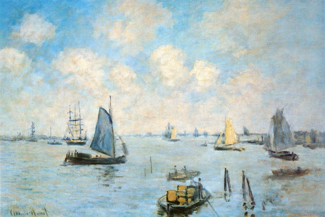 The Sea at Amsterdam by Claude Monet. Monet artworks, Monet reproduction painting