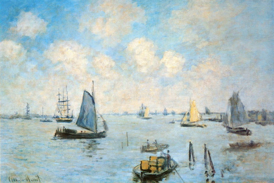 The Sea at Amsterdam by Claude Monet. Monet artworks, Monet reproduction painting