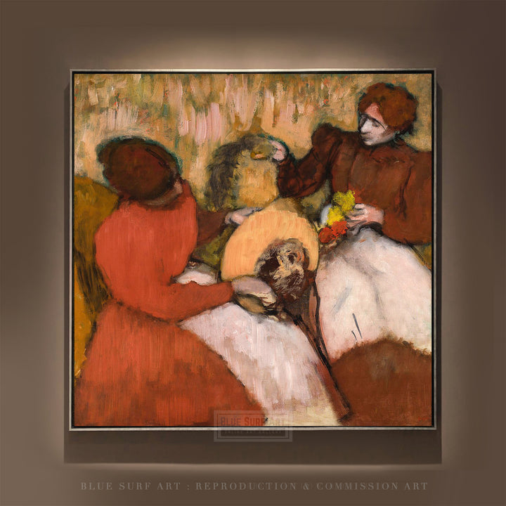 The Milliners, c. 1898 Painting by Edgar Degas Reproduction by Blue Surf Art .com
