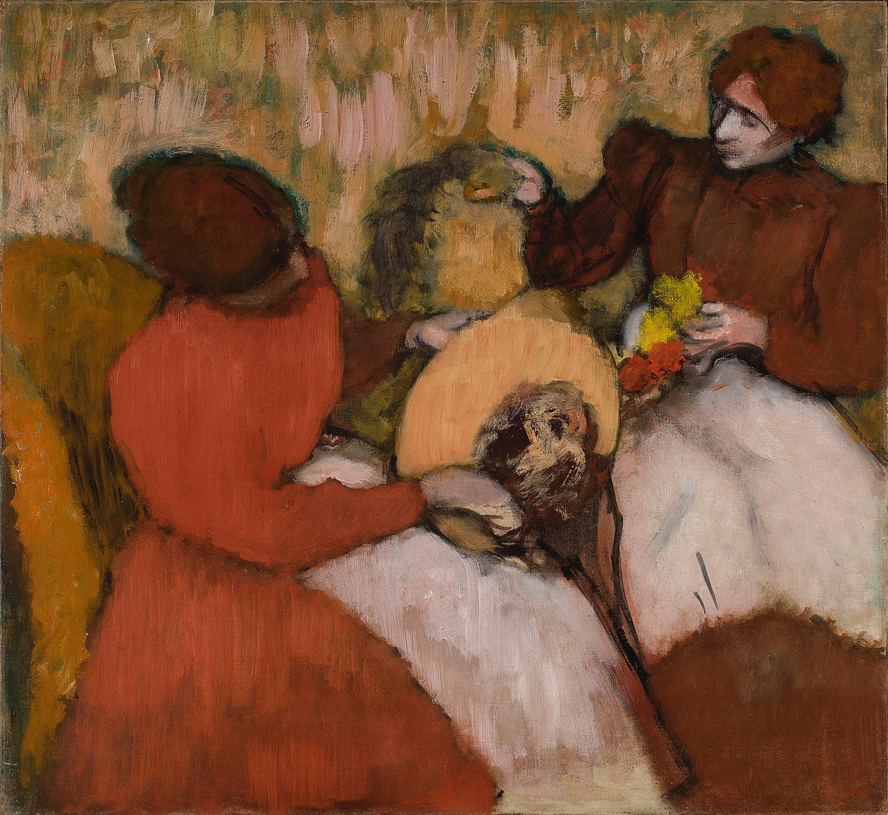 The Milliners, c. 1898 Painting by Edgar Degas Reproduction by Blue Surf Art .com