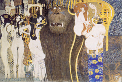 The Beethoven Frieze, The Hostile Powers Part 1 by Gustav Klimt 
