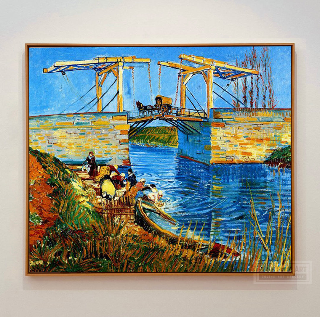 The Langlois Bridge at Arles by Van Gogh Reproduction for Sale - Blue Surf Art