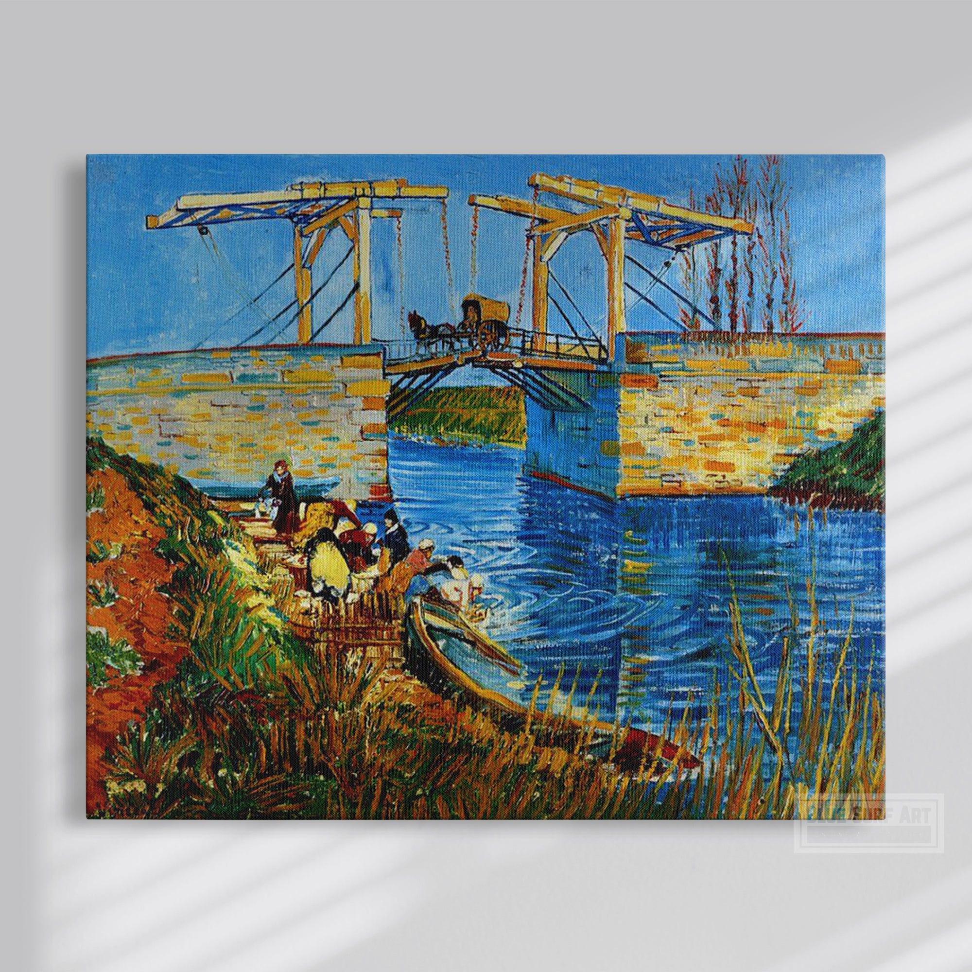 The Langlois Bridge at Arles by Van Gogh Reproduction for Sale - Blue Surf Art