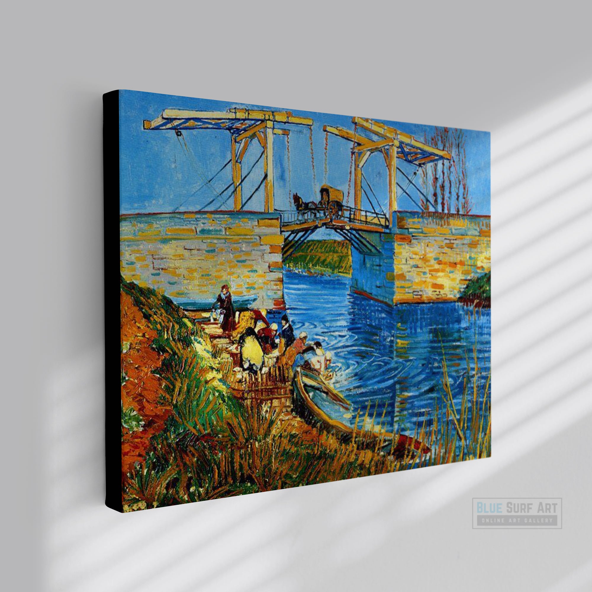 The Langlois Bridge at Arles by Van Gogh Reproduction for Sale - Blue Surf Art
