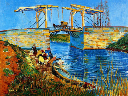 The Langlois Bridge at Arles by Van Gogh Reproduction for Sale - Blue Surf Art