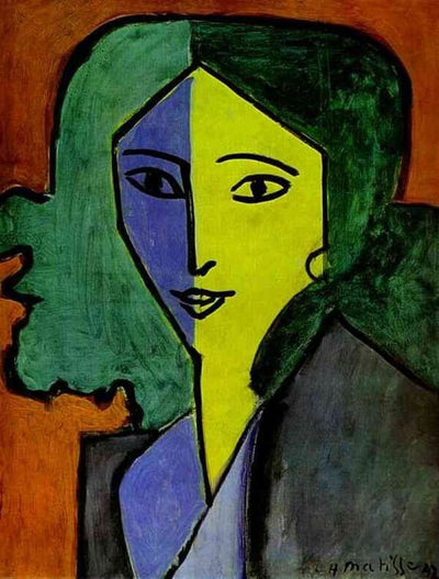 Portrait of Lydia Delectorskaya, 1947 Painting by Henri Matisse Oil on Canvas Reproduction by Blue Surf Art