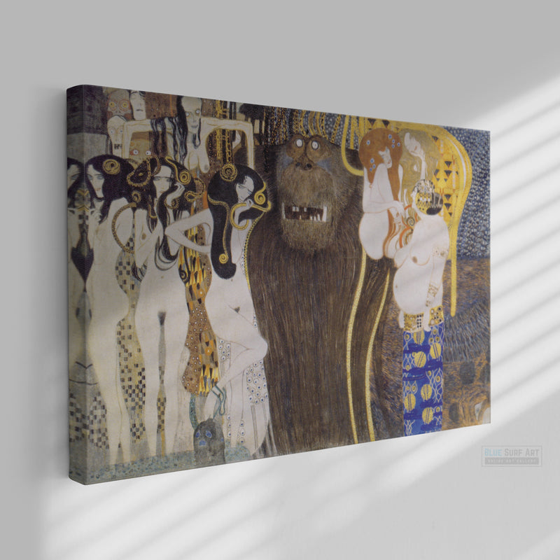 The Beethoven Frieze, The Hostile Powers Part 1 by Gustav Klimt -3 