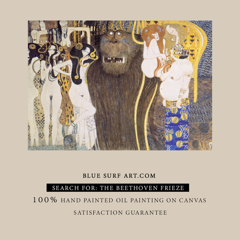 The Beethoven Frieze, The Hostile Powers Part 1 by Gustav Klimt  - 5
