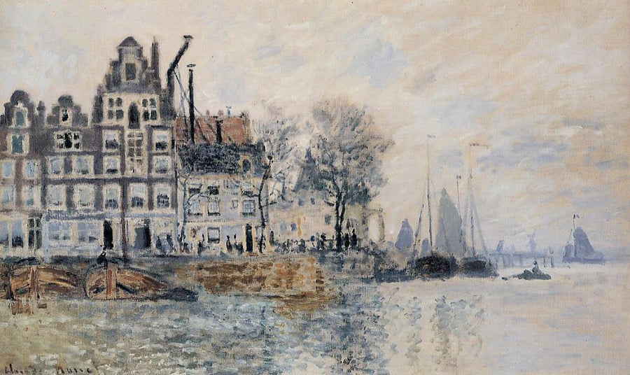 View of Amsterdamby Claude Monet