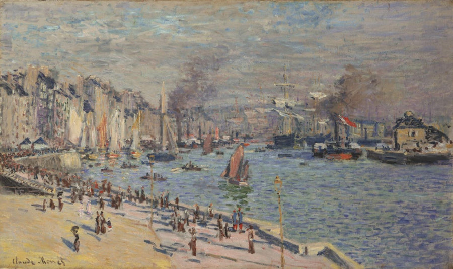 View of the Old Outer Harbor at Le Havre by Claude Monet. Monet reproduction for sale
