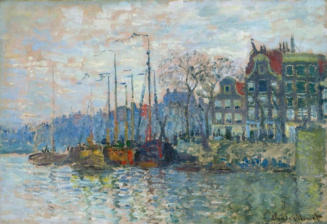 Zaandam, The Dike by Claude Monet. Monet artworks, monet reproduction for sale