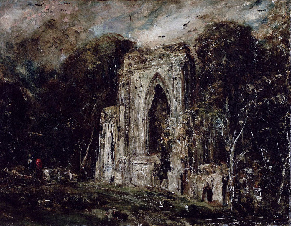 Netley Abbey by John Constable Reproduction Painting for Sale - Blue Surf Art