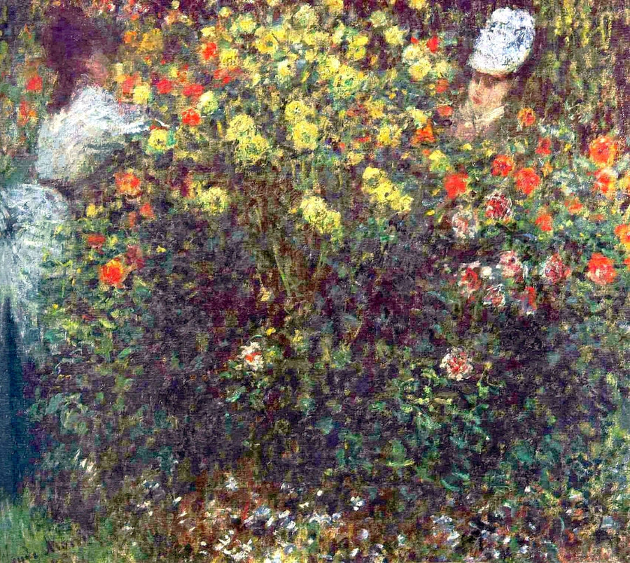 Girls in the Garden by Claude Monet
