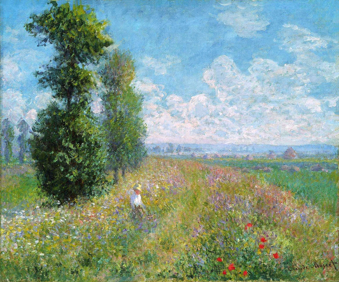Meadow with Poplars by Claude Monet. Monet artworks, Monet reproduction for sale