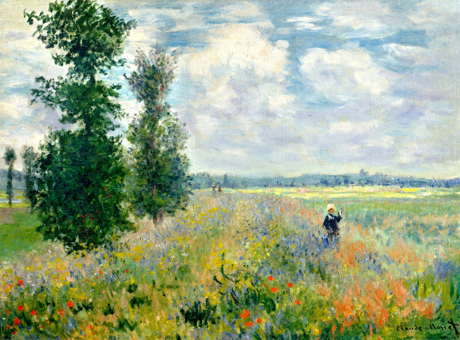 Poppy Field, Argenteuil by Claude Monet. Monet artworks, Monet reproduction for sale