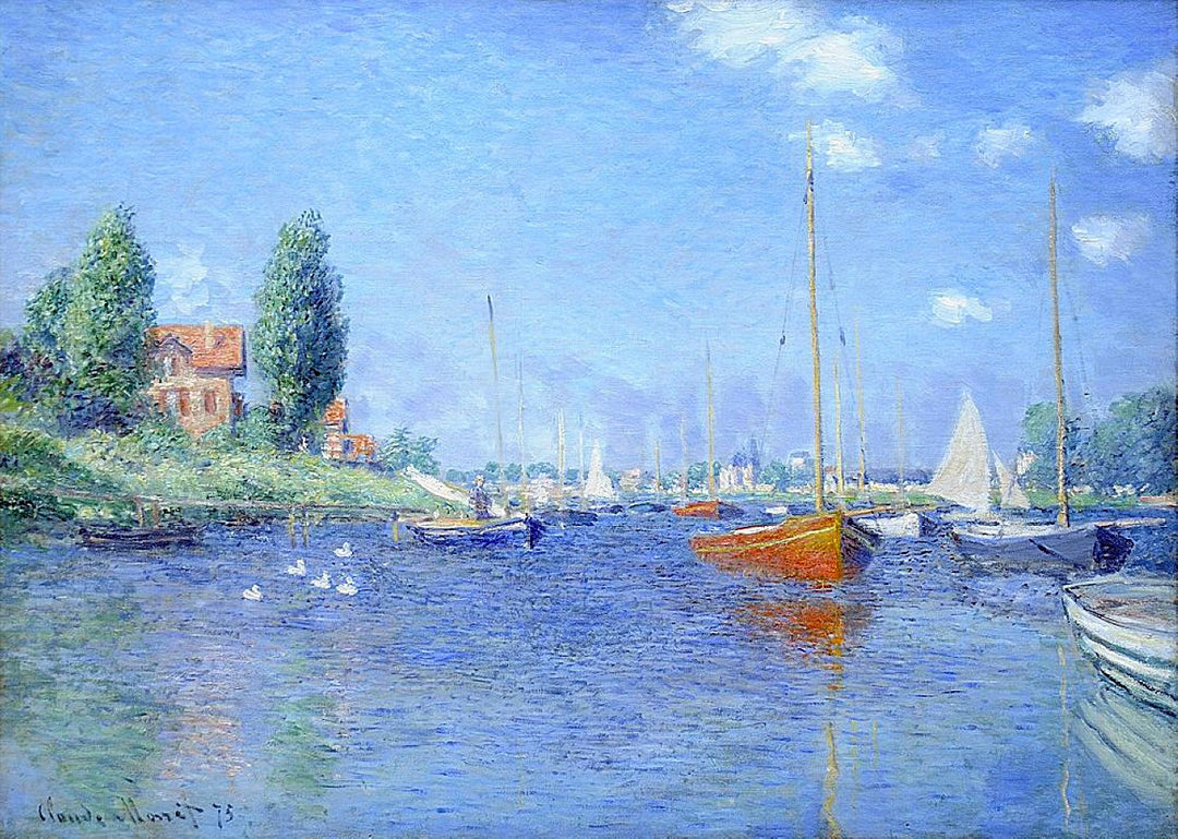 Red Boats, Argenteuil by Claude Monet. Monet artworks, Monet reproduction for sale