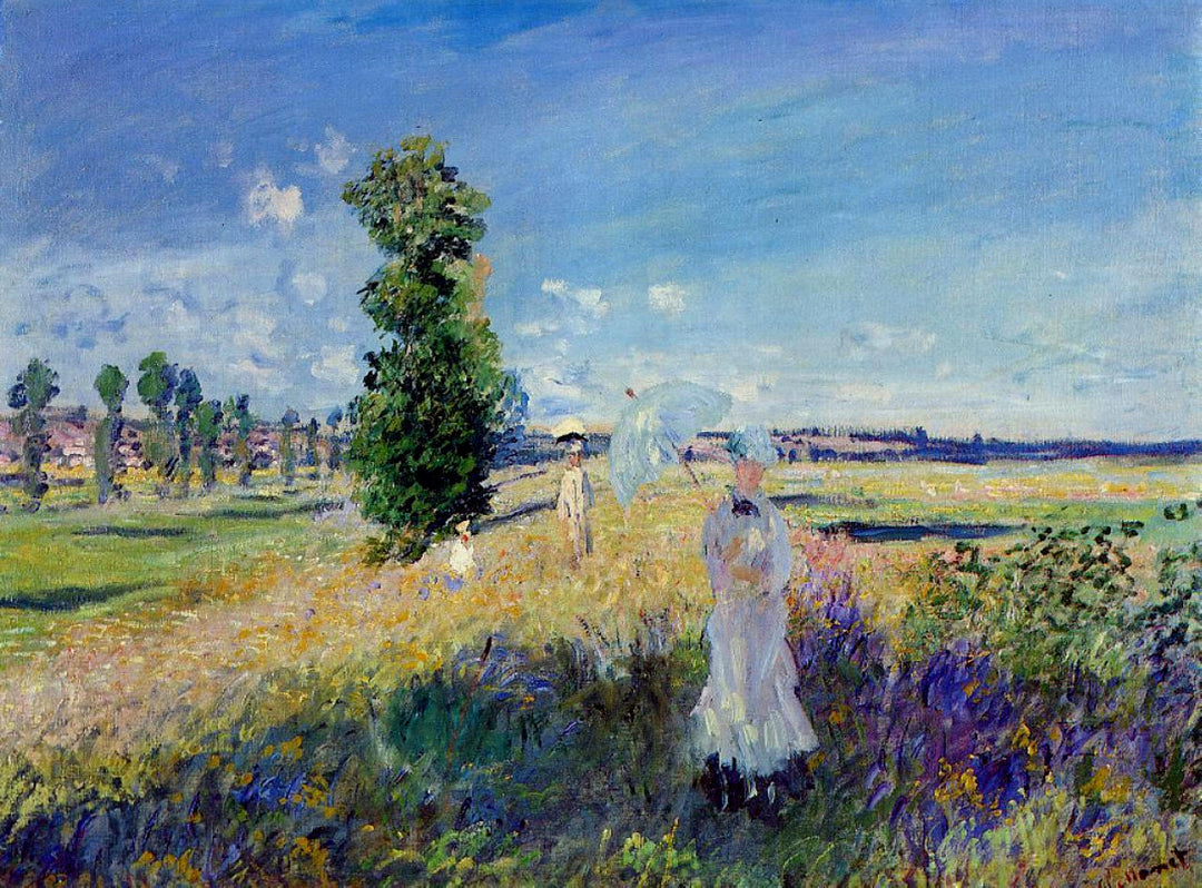 The Promenade, Argenteuil by Claude Monet