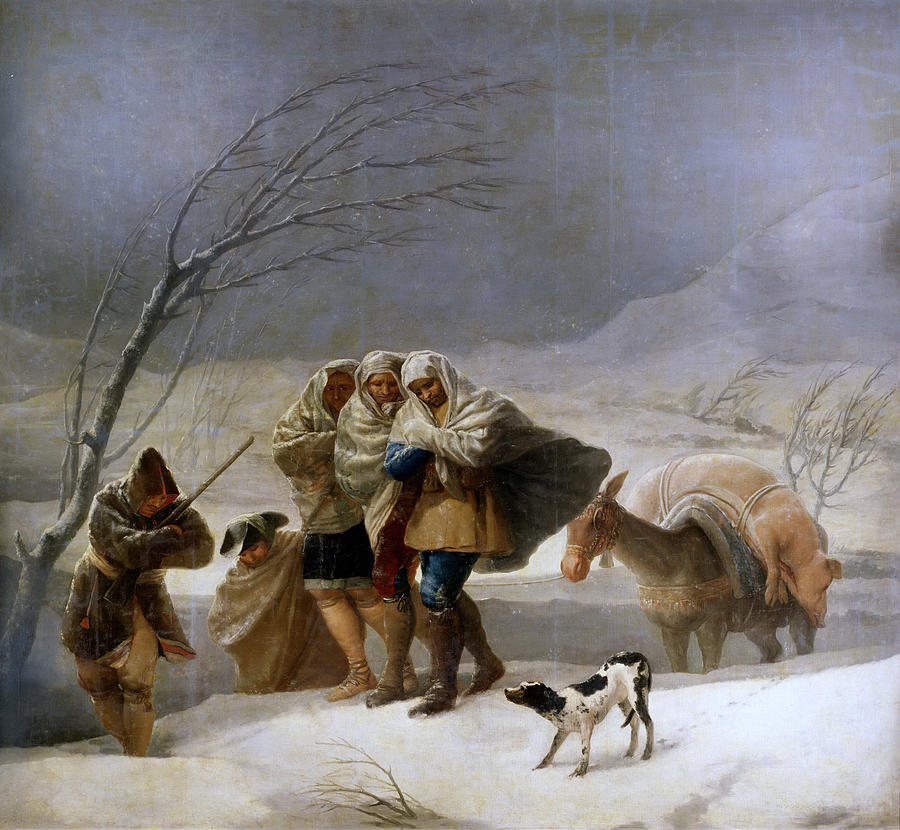 The Snowstorm by Francisco Goya, Reproduction for Sale