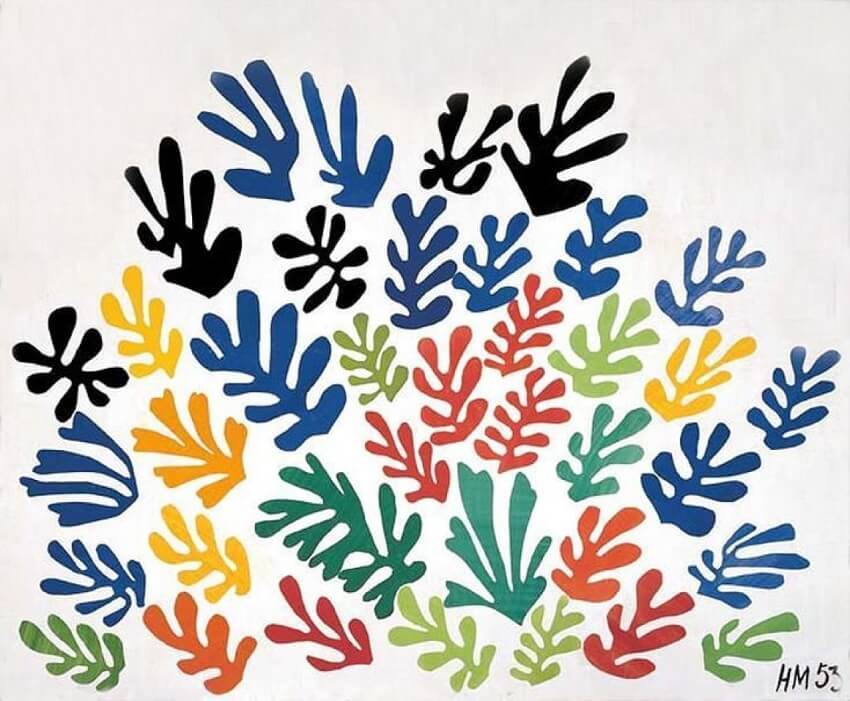 The Sheaf, 1953 Painting by Henri Matisse Oil on Canvas Reproduction by Blue Surf Art