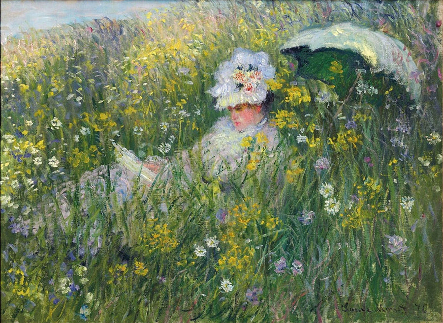 In the Meadow by Claude Monet. Monet artworks, monet canvas art, monet reproduction for sale