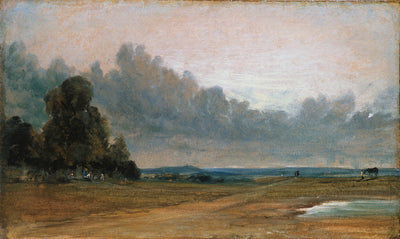 A View on Hampstead Heath with Harrow in the Distance by John Constable Reproduction Painting for Sale - Blue Surf Art