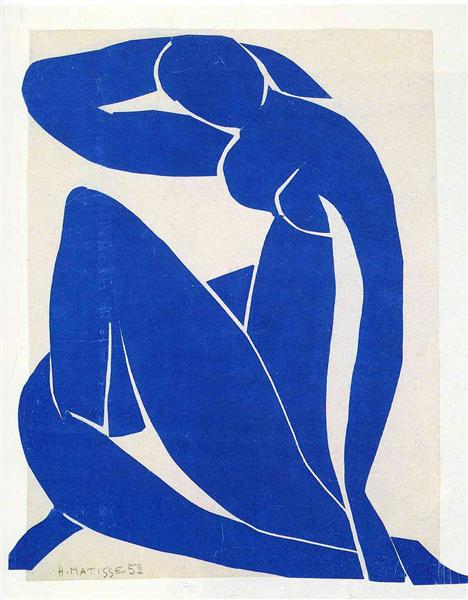 Blue Nude II Painting by Henri Matisse Oil on Canvas Reproduction by Blue surf Art