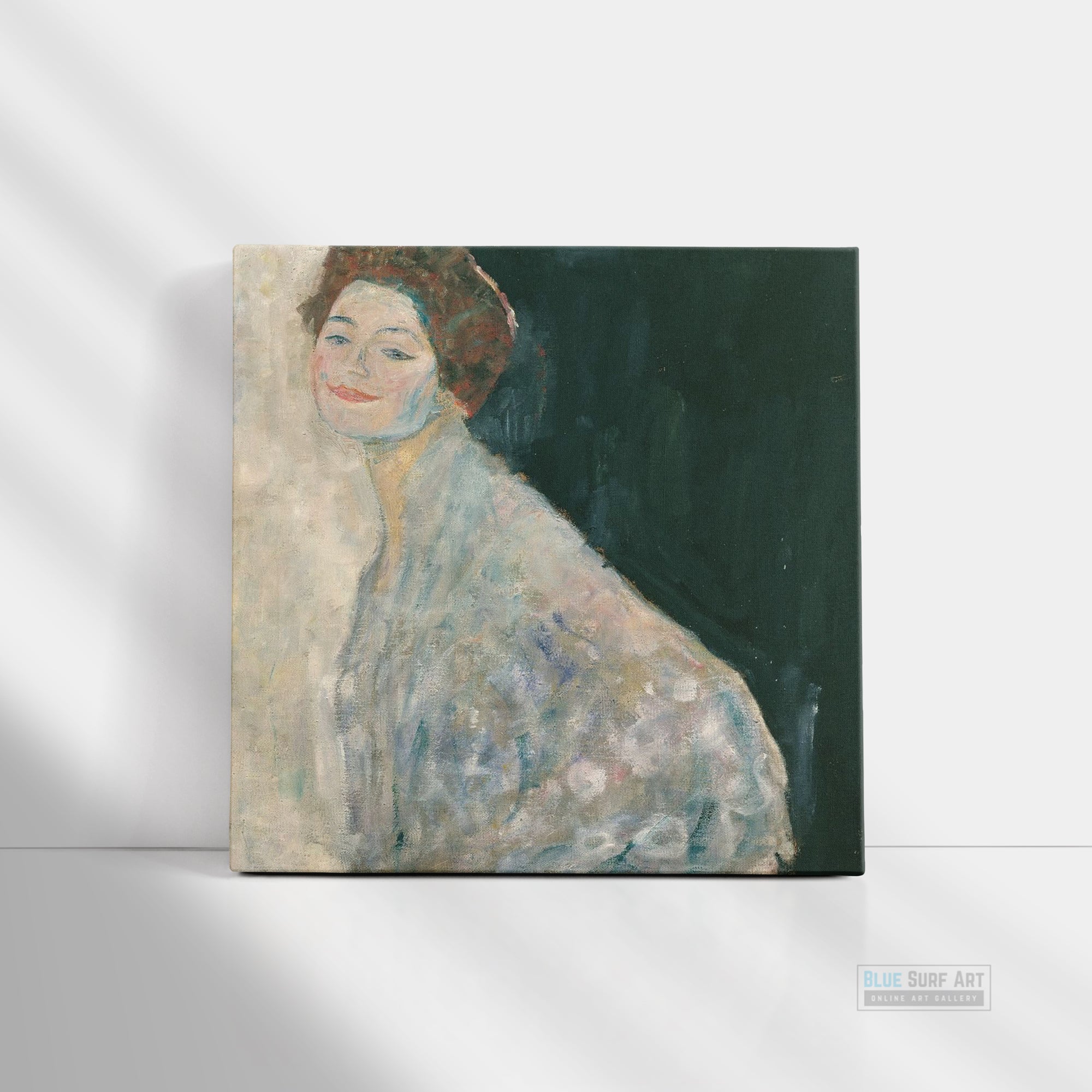 Portrait of a Lady in White by Gustav Klimt. Klimt artworks, Klimt art, Klimt painting, Klimt reproduction, Klimt oil painting, Klimt famous art. -2