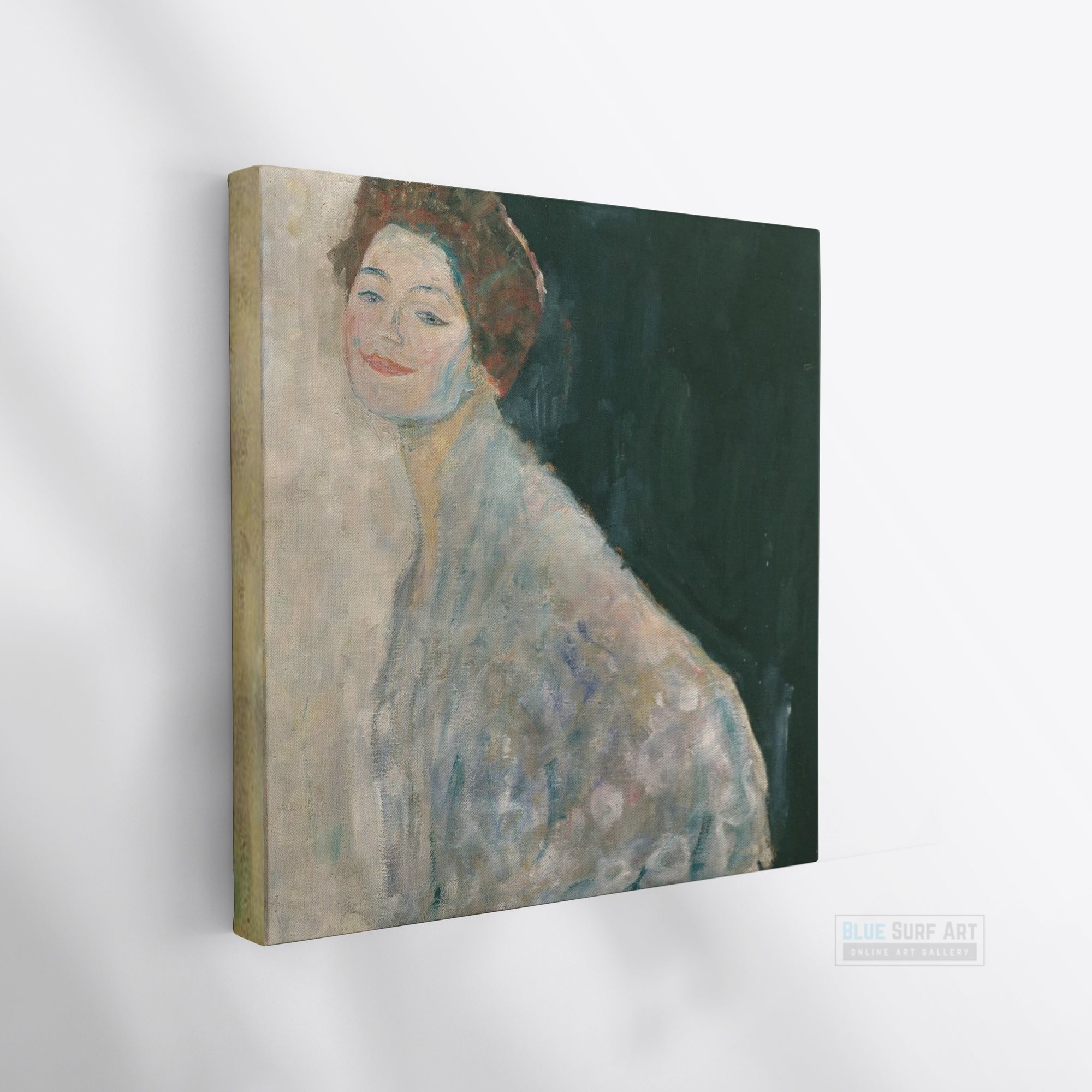 Portrait of a Lady in White by Gustav Klimt. Klimt artworks, Klimt art, Klimt painting, Klimt reproduction, Klimt oil painting, Klimt famous art. -3