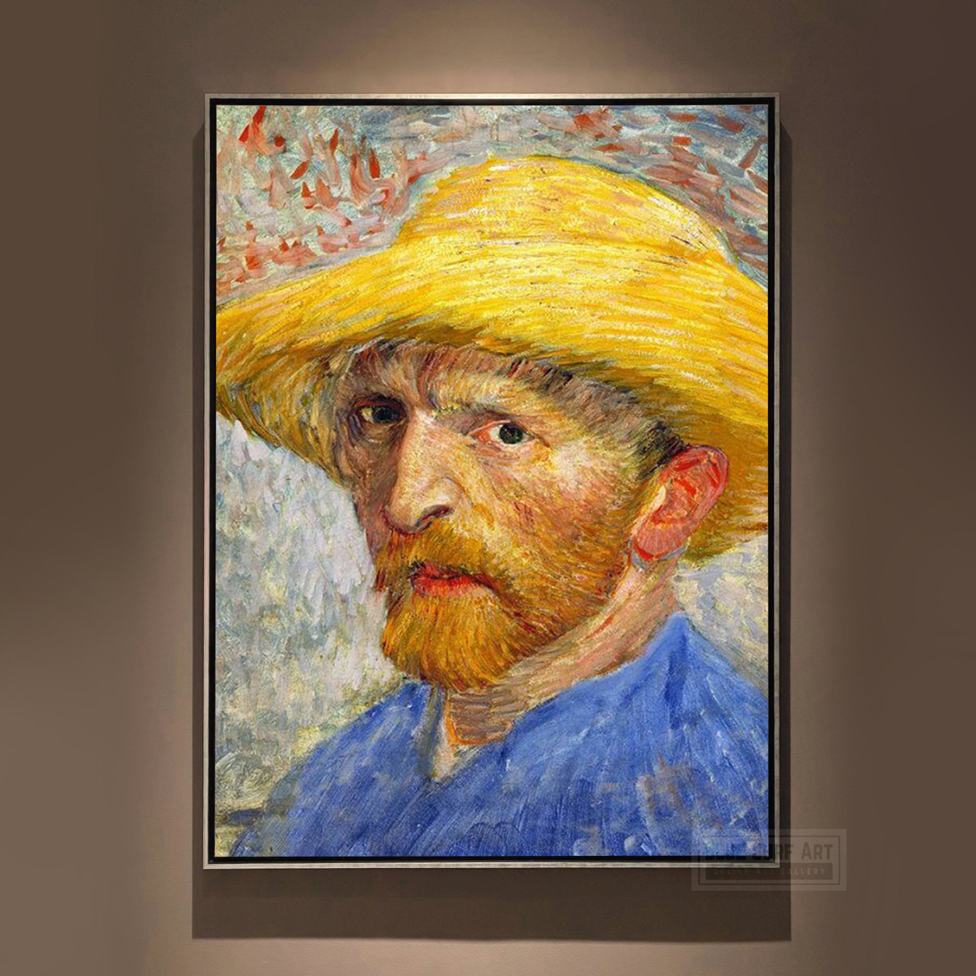 Self Portrait by Van Gogh Reproduction for Sale - Blue Surf Art