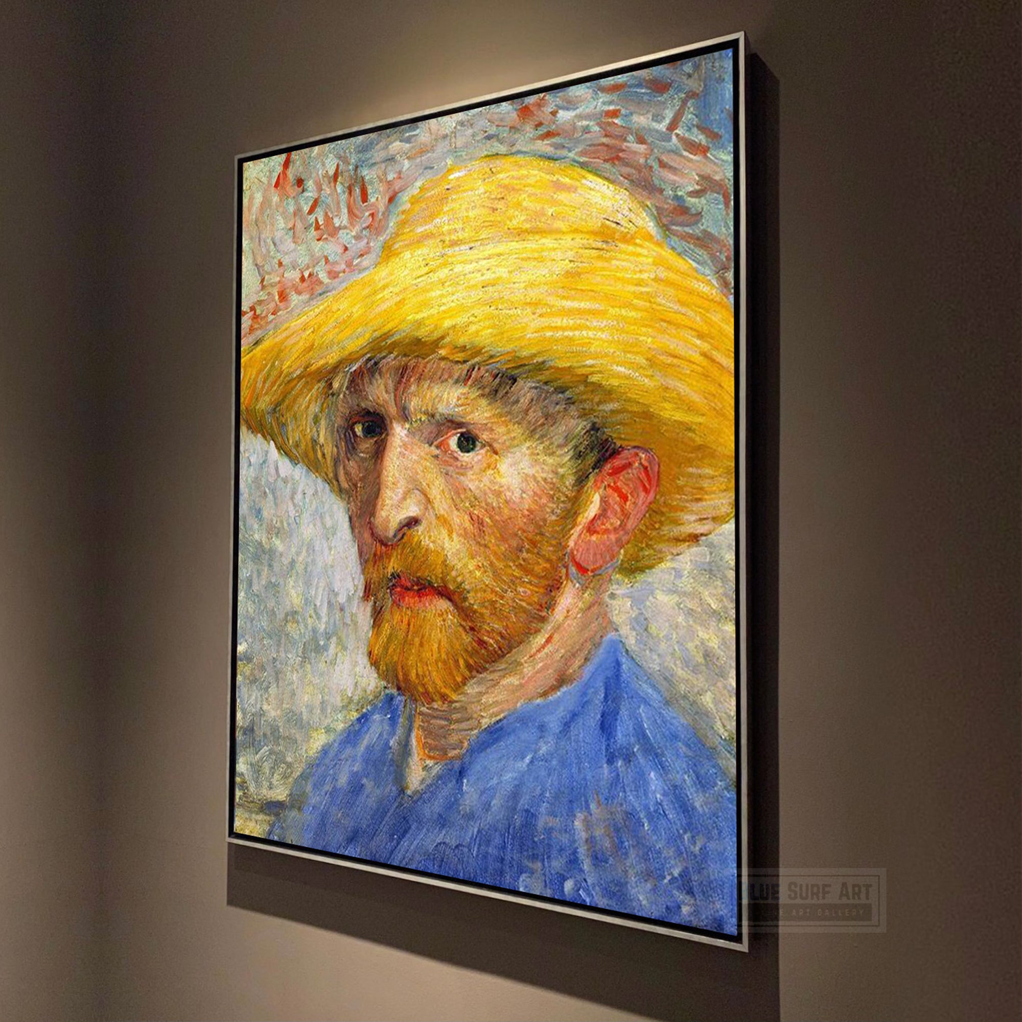 Self Portrait by Van Gogh Reproduction for Sale - Blue Surf Art