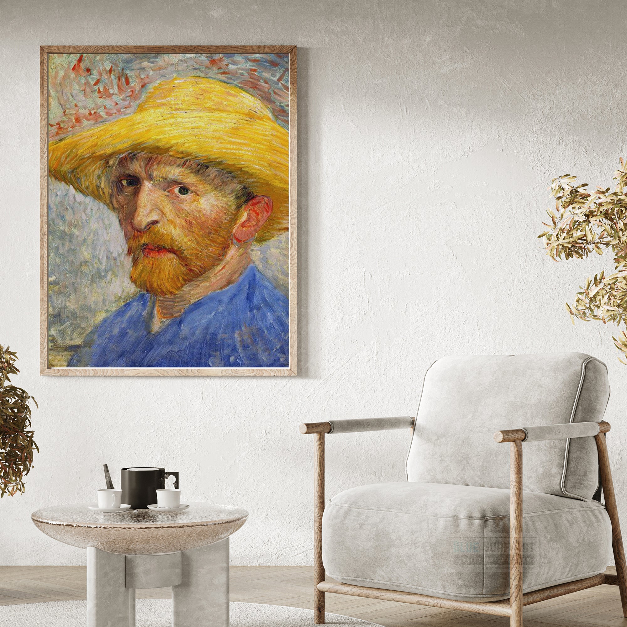 Self Portrait by Van Gogh Reproduction for Sale - Blue Surf Art