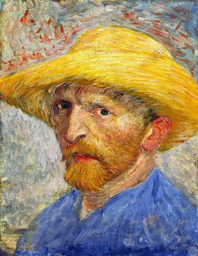 Self Portrait by Van Gogh Reproduction for Sale - Blue Surf Art