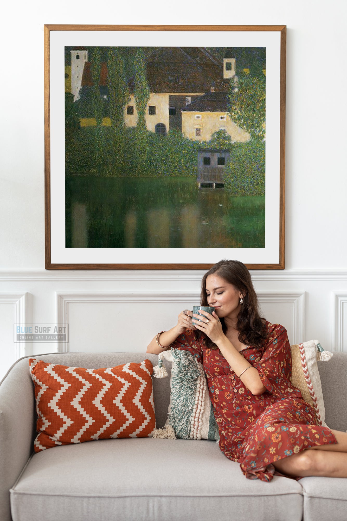 Water Castle by Gustav Klimt. Klimt artwork, Klimt reproduction, Klimt famous artwork, Klimt wall art, Klimt canvas art, Klimt oil painting, Klimt paintings, Klimt art decor.  -7