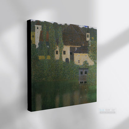 Water Castle by Gustav Klimt. Klimt artwork, Klimt reproduction, Klimt famous artwork, Klimt wall art, Klimt canvas art, Klimt oil painting, Klimt paintings, Klimt art decor. -2
