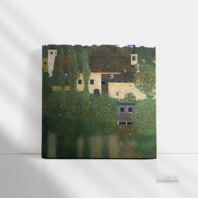 Water Castle by Gustav Klimt. Klimt artwork, Klimt reproduction, Klimt famous artwork, Klimt wall art, Klimt canvas art, Klimt oil painting, Klimt paintings, Klimt art decor. -1