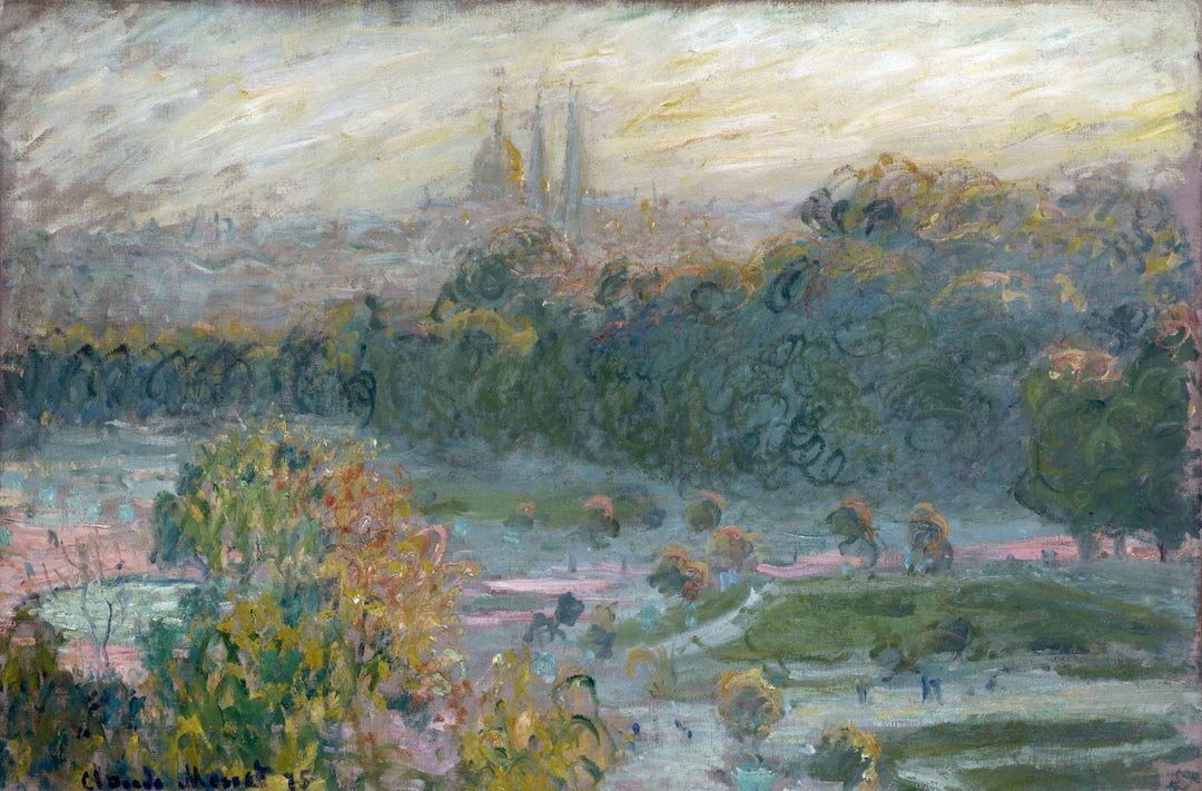 The Tuileries, study by Claude Monet. 