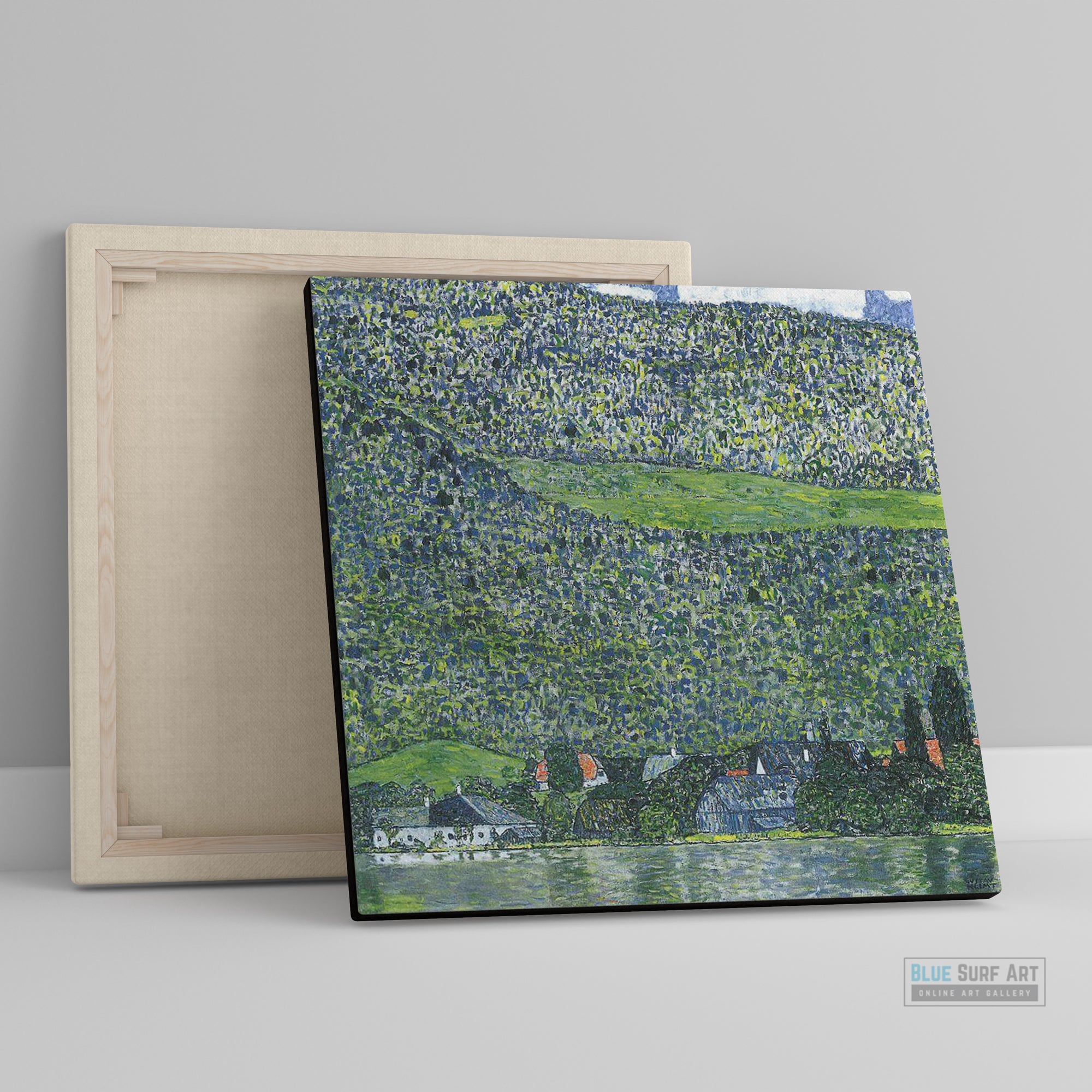 Unterach on Attersee, 1915 by Gustav Klimt. Gustav Klimt artwork, Klimt famous art, Klimt paintings, Klimt wall art, Klimt canvas art, Klimt popular art, Klimt art decor, Klimt reproduction, Klimt oil paintings, Klimt Oil paints, Klimt home decor. - 1