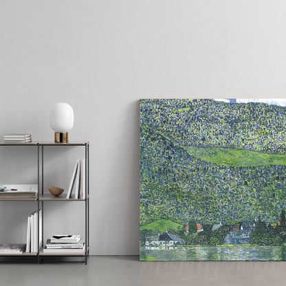Unterach on Attersee, 1915 by Gustav Klimt. Gustav Klimt artwork, Klimt famous art, Klimt paintings, Klimt wall art, Klimt canvas art, Klimt popular art, Klimt art decor, Klimt reproduction, Klimt oil paintings, Klimt Oil paints, Klimt home decor. - 6